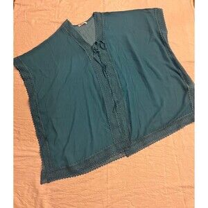 Cupshe Swim cover up Kimono teal